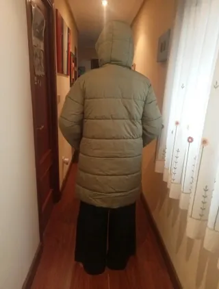 Abrigo acolchado verde