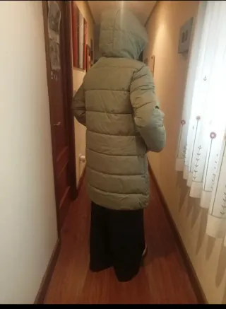 Abrigo acolchado verde