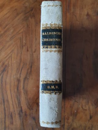 Libro antico Sacre Cerimonie della Messa del 1844