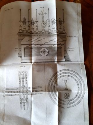 Libro antico Sacre Cerimonie della Messa del 1844