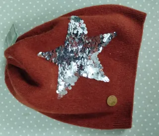 Gorro niña con estrella lentejuelas