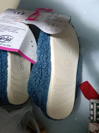 Pantofole Griff Blu e Bianche