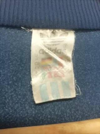 Chaqueta Deportiva Adidas Vintage Azul Rayas