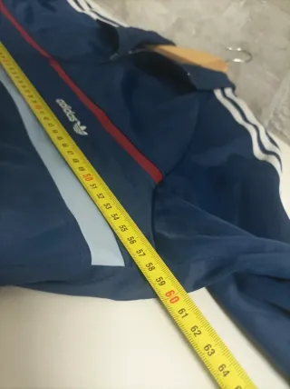 Chaqueta Deportiva Adidas Vintage Azul Rayas