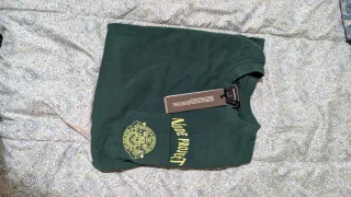 Camiseta Nude Project Blanca y Verde Talla L