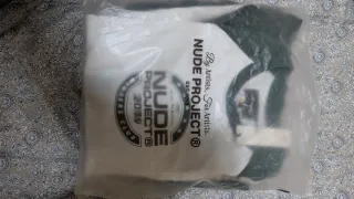 Camiseta Nude Project Blanca y Verde Talla L