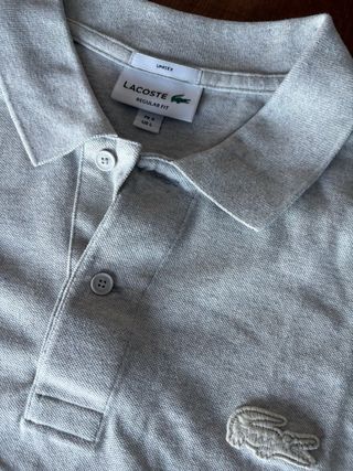 Polo Lacoste Gris Claro Talla L