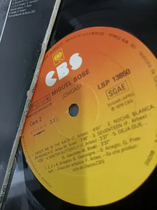 Vinilo LP Miguel Bose Chicas