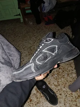 Zapatillas Dior B30 Negras y Blancas
