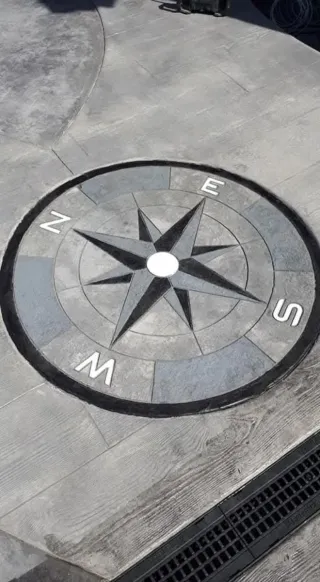 Hormigón impreso decoración jardines