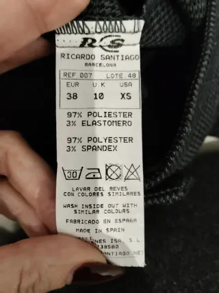 Pantalón corto vestir negro mujer