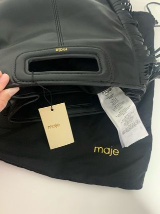 Bolso Maje negro flecos