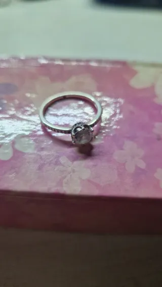 Anello Pandora Argento con diamantino