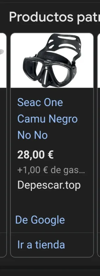 Máscara Seac ONE buceo/pesca submarina / natación