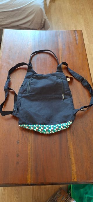 Mochila Astruc Barcelona  Negro y Turquesa