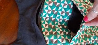 Mochila Astruc Barcelona  Negro y Turquesa