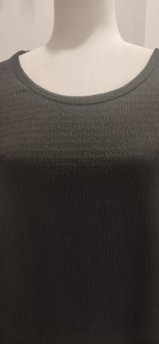 Blusón negro manga larga