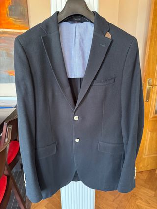Chaqueta americana Massimo Dutti azul