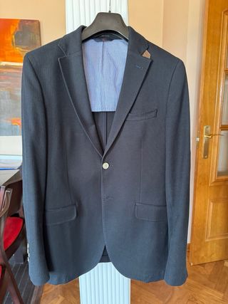 Chaqueta americana Massimo Dutti azul