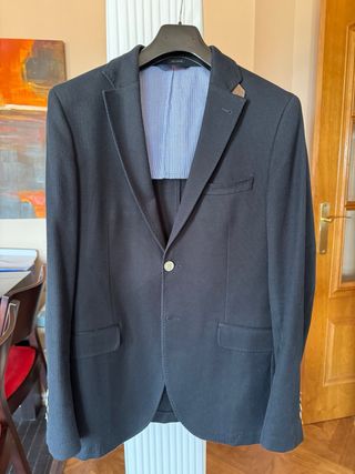 Chaqueta americana Massimo Dutti azul