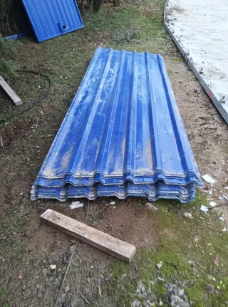 Chapas metálicas azules