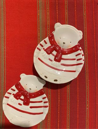 Piattini Orsetti Natalizi