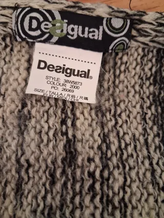 Bufanda Desigual 2m Suave Cálida Lavadora