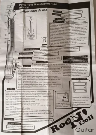 Guitarra juguete Rock Band Blanca