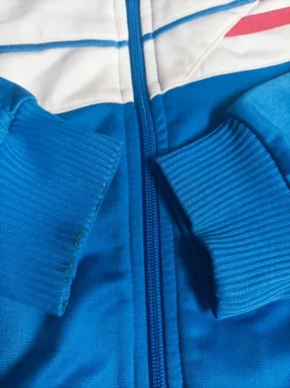 Chaqueta deportiva Adidas vintage azul y blanca