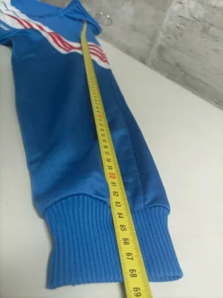Chaqueta deportiva Adidas vintage azul y blanca