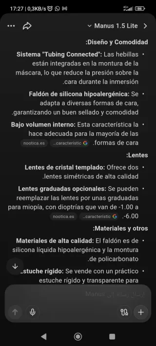 Máscara Seac Sub Extreme Buceo/Pesca / Natación