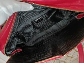 Bolso Prada Rojo Piel