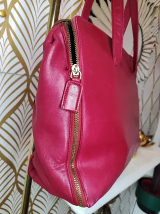 Bolso Prada Rojo Piel
