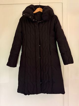 Piumino Post Card lungo nero usato