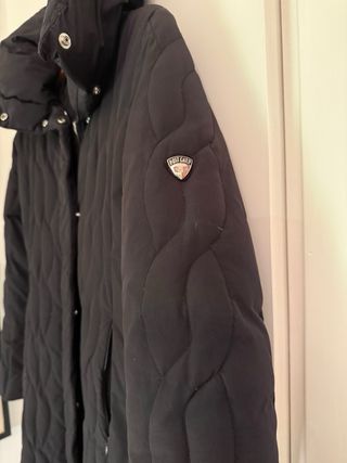 Piumino Post Card lungo nero usato