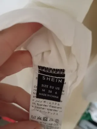 Camisa SHEIN blanca talla M