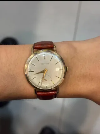 Certina vintage Jumbo B330 Chapado Oro excelente