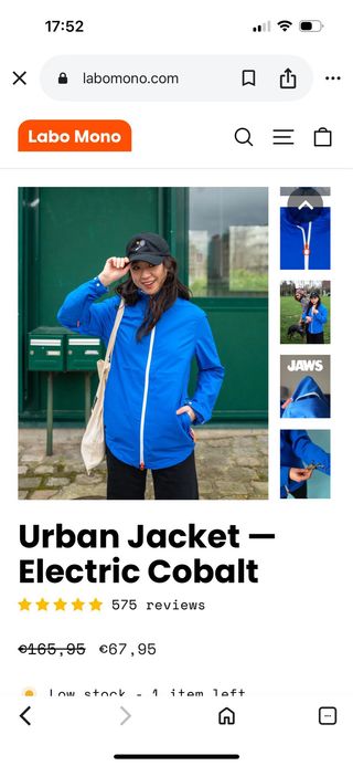 Chaqueta cortavientos azul. talla S unisex ancha