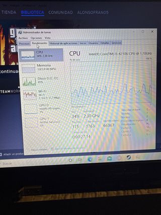 Portátil ASUS Negro