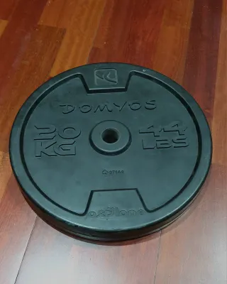 Disco de pesa DOMYOS 20 kg / 44 lbs