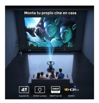 Proyector Ameela Negro/Gris