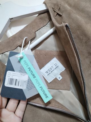 Chaqueta WEST II de ante de corte corto