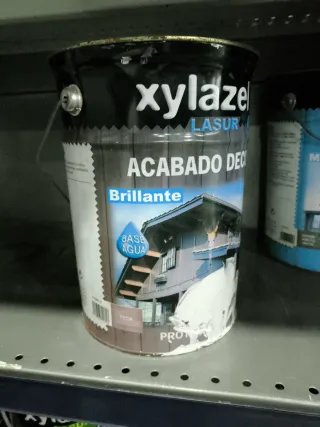 Xylazel Lasur Base Agua Brillo Teca 5L