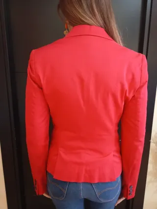Blazer Rojo Mujer Talla S