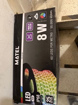 Tira LED RGB 8W 50.000h 25m IP68
