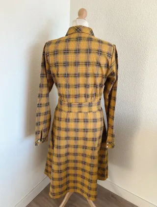 Vestido King Louie cuadros amarillo