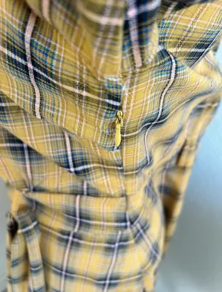 Vestido King Louie cuadros amarillo