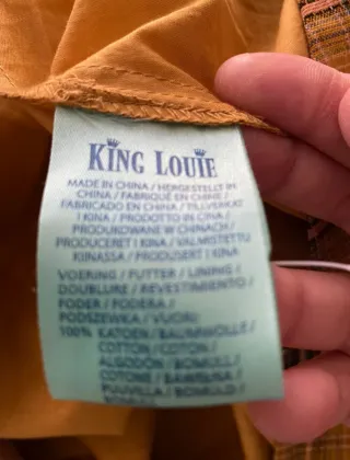 Vestido King Louie cuadros amarillo