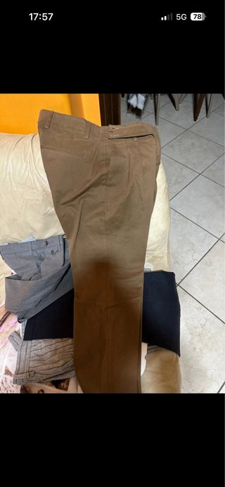 Pantaloni uomo taglia 48 marrone blu