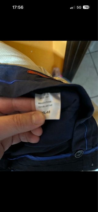 Pantaloni uomo taglia 48 marrone blu